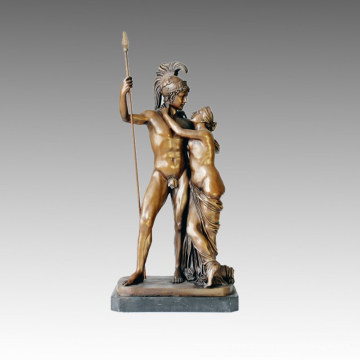 Статуя мифологии Венера и бронзовая бронзовая скульптура Антонио Канова TPE-049